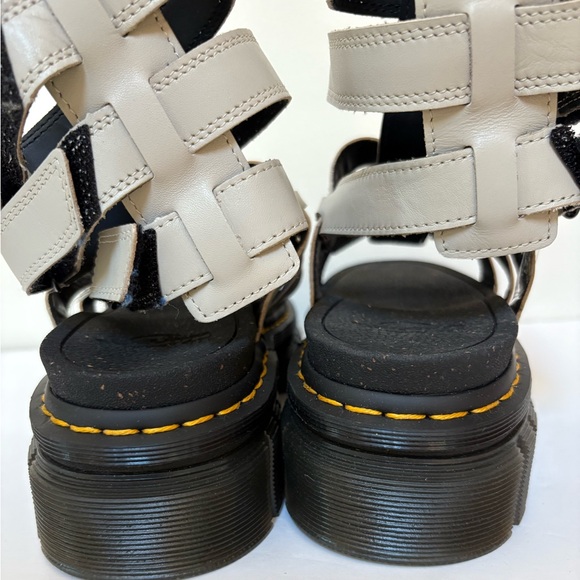 NWOT Dr. Martens Ricki Nappa Lux Leather Platform Gladiator Sandals Size 10 - Picture 10 of 14